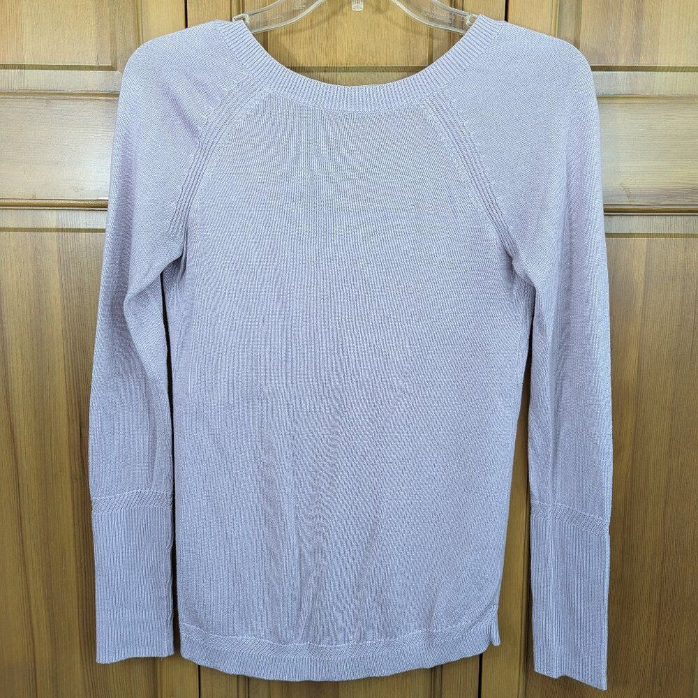 Drop-Back Pullover Sweater - Lululemon Women's Size 2 Lilac